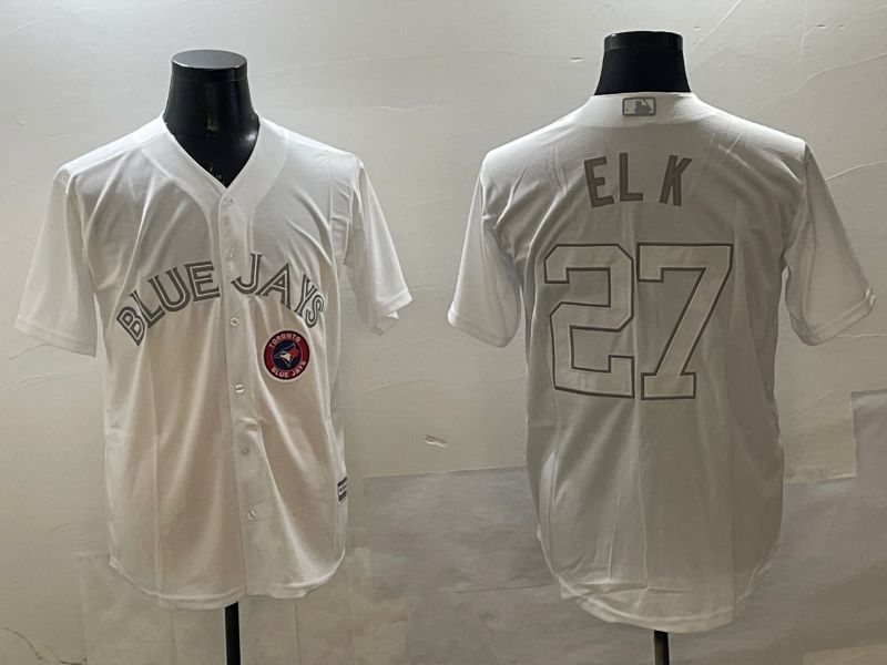 Men Toronto Blue Jays #27 El K White Game 2025 Nike MLB Jersey style 9->toronto blue jays->MLB Jersey
